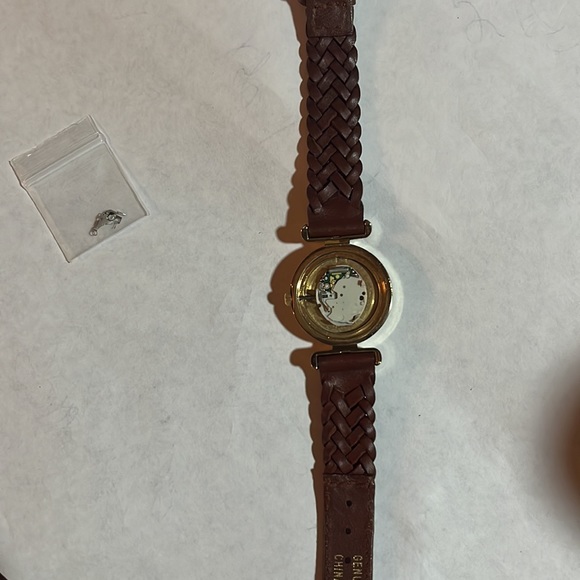 Carriage watch;needs repaired;beautiful condition otherwise,genuine leather band - Picture 7 of 9